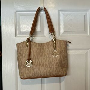 Michael Kors Mia Farrow Collection Leather Handbag